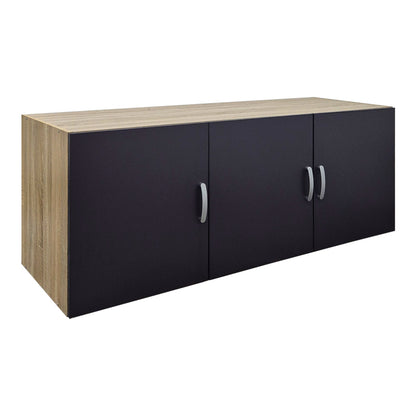 Πατάρι Ντουλάπας Τρίφυλλο Alvia Sonoma-Ανθρακί 150x51x60
