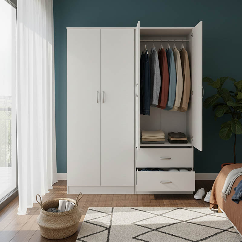 Ντουλάπα Τετράφυλλη Lego Λευκή 160x42x180