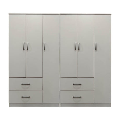 Ντουλάπα Εξάφυλλη Lego Λευκή 180x42x180