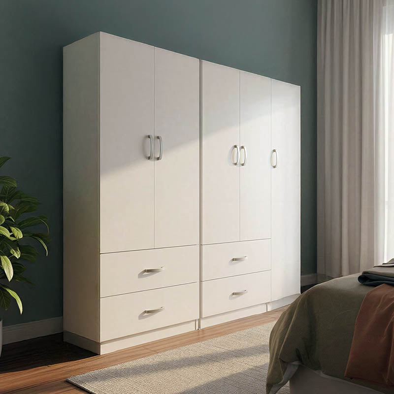 Ντουλάπα Πεντάφυλλη Lego Λευκή 170x42x180