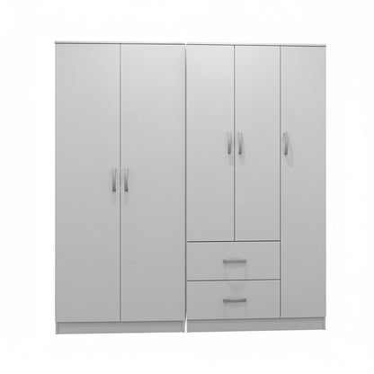 Ντουλάπα Πεντάφυλλη Lego I Λευκή 170x42x180