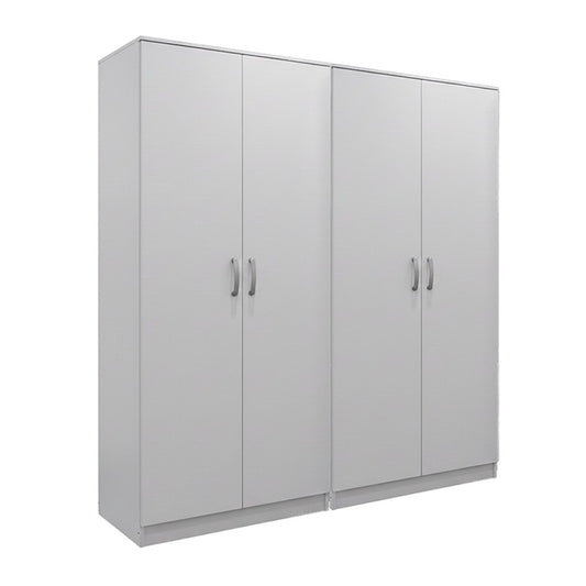 Ντουλάπα Τετράφυλλη Lego Ι Λευκή 160x42x180