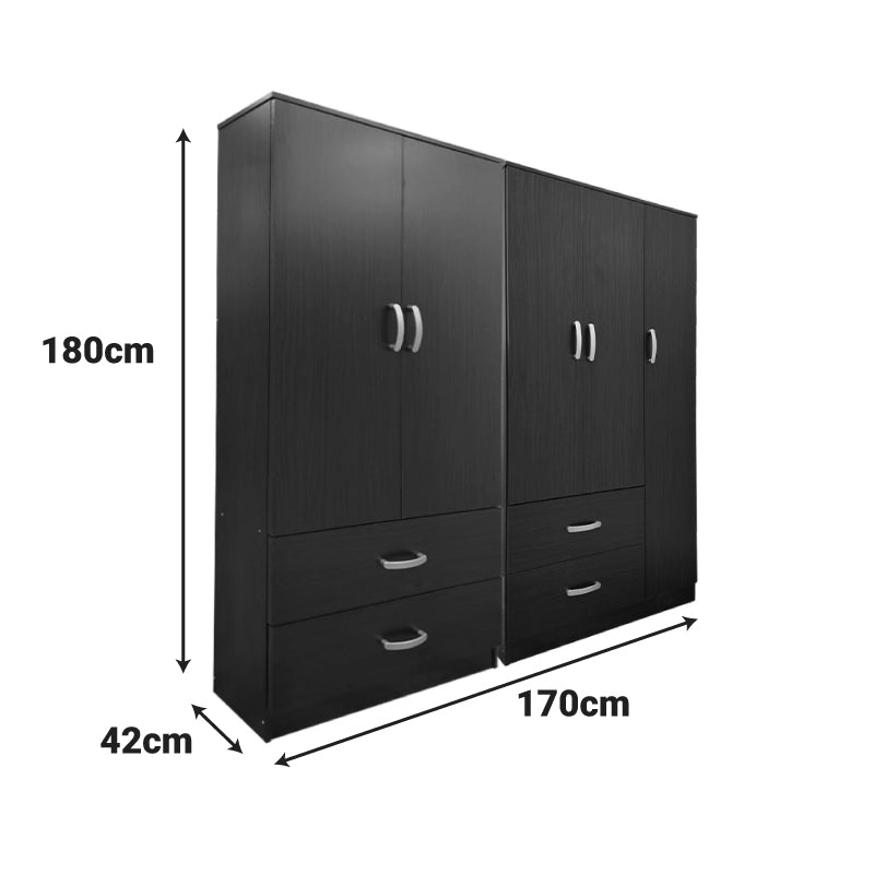 Ντουλάπα Πεντάφυλλη Lego Wenge 170x42x180