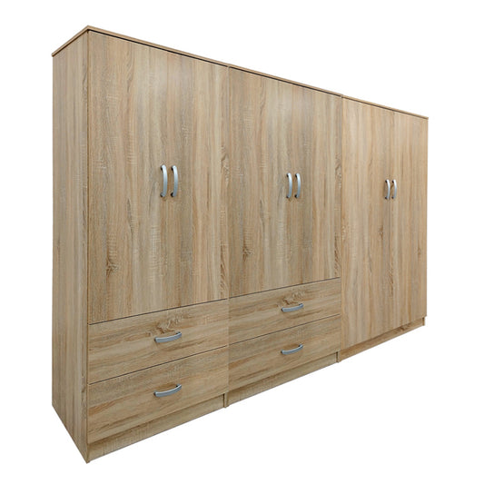 Ντουλάπα Εξάφυλλη Lego Sonoma 240x42x180