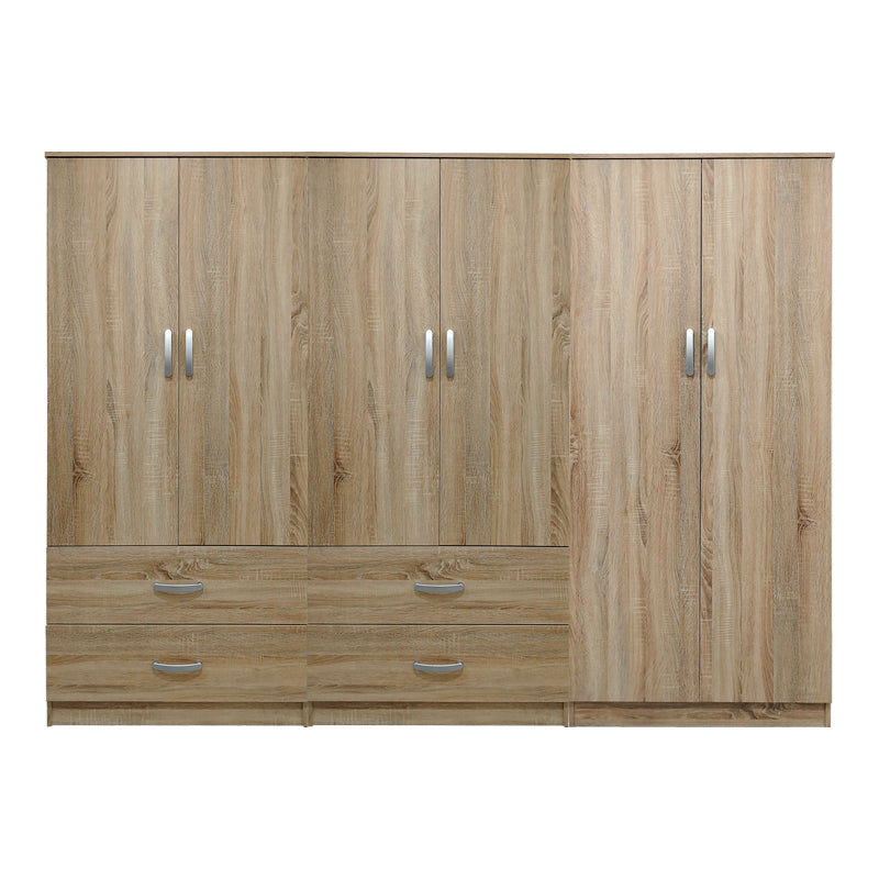 Ντουλάπα Εξάφυλλη Lego Sonoma 240x42x180