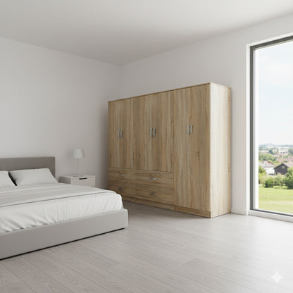 Ντουλάπα Εξάφυλλη Lego Sonoma 240x42x180