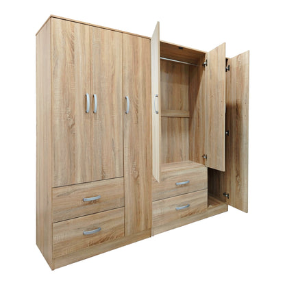 Ντουλάπα Εξάφυλλη Lego Sonoma 180x42x180