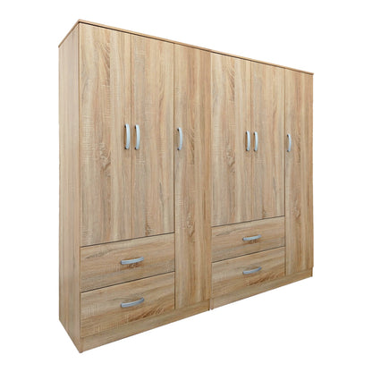 Ντουλάπα Εξάφυλλη Lego Sonoma 180x42x180