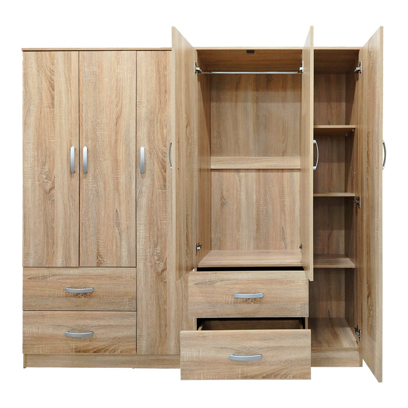 Ντουλάπα Εξάφυλλη Lego Sonoma 180x42x180