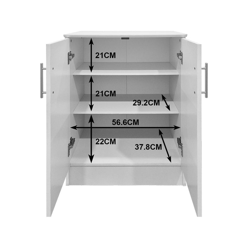 Παπουτσοθήκη-Ντουλάπι Souken 6 Ζευγών Λευκό 60x40x80