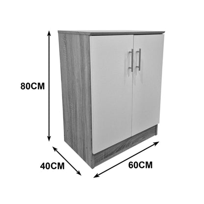 Παπουτσοθήκη-Ντουλάπι Souken 6 Ζευγών Λευκό-Sonoma 60x40x80