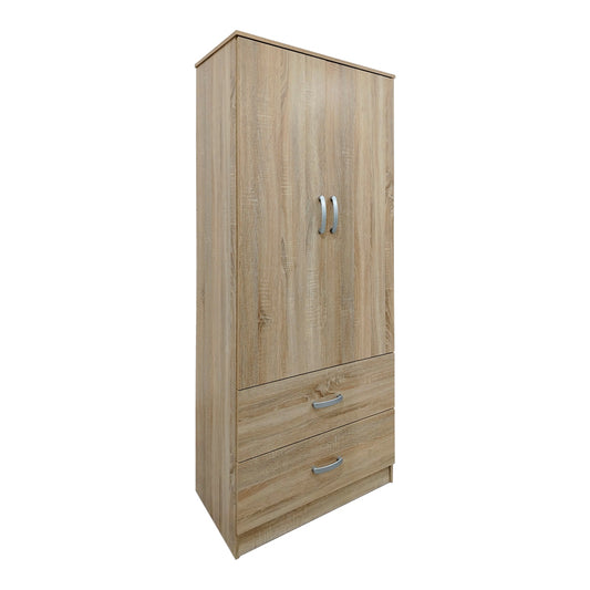 Ντουλάπα Τετράφυλλη με Πατάρι Athos Sonoma 160x42x240