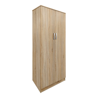Ντουλάπα Εξάφυλλη με Πατάρι Athos Sonoma 240x42x240