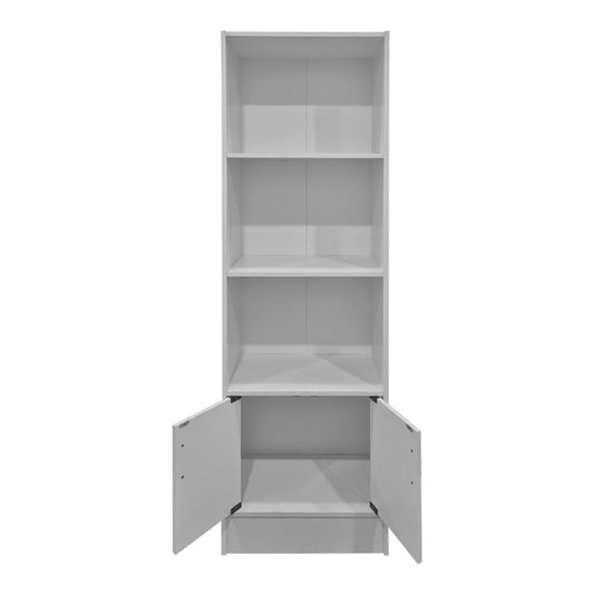 Tekaro White Bookshelf 57x33x180