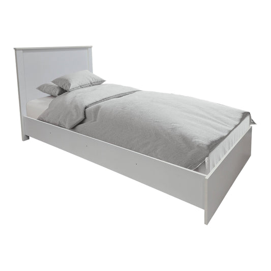 Σετ Κρεβατοκάμαρας Athos Λευκό με Κρεβάτι 90x190εκ Σετ 2 Τεμ.