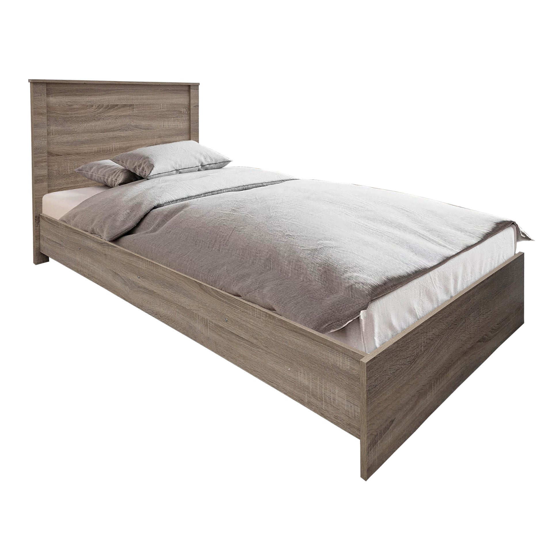 Σετ Κρεβατοκάμαρας Athos Sonoma με Κρεβάτι 90x190εκ Σετ 3 Τεμ.