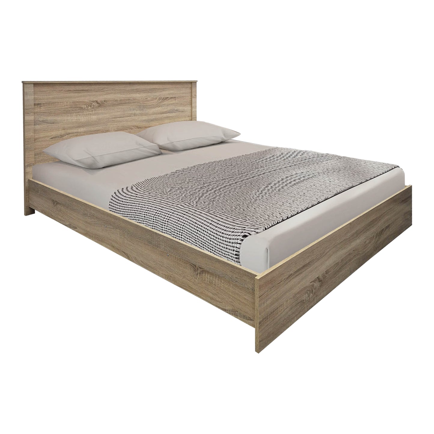 Σετ Κρεβατοκάμαρας Athos Sonoma με Κρεβάτι 160x200εκ Σετ 3 Τεμ.