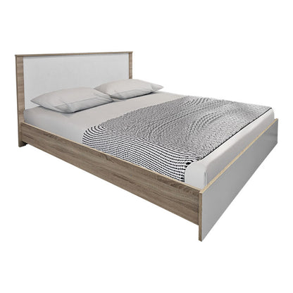 Σετ Κρεβατοκάμαρας Athos Sonoma Λευκό με Κρεβάτι 160x200εκ Σετ 4 Τεμ.