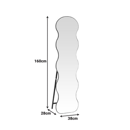 Καθρέπτης Waven σε Μαύρη Απόχρωση 38x28x148