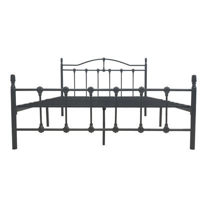 Κρεβάτι Wotso Μεταλλικό σε Μαύρη Απόχρωση 150x200εκ