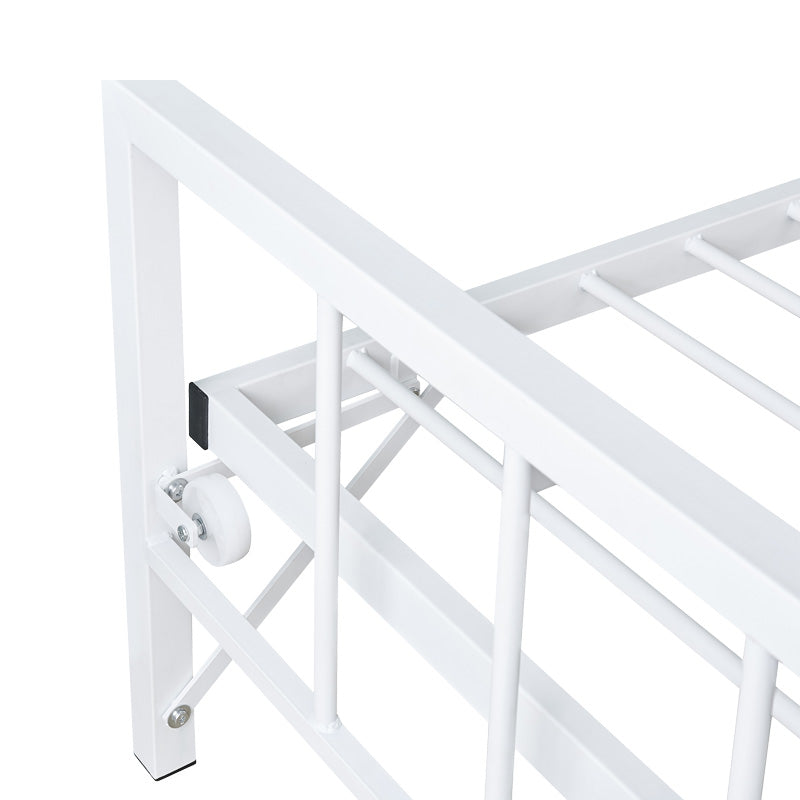 Κρεβάτι-Καναπές Remmie Μέταλλο Λευκό 90x190εκ