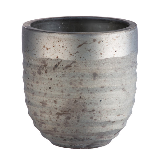 Φανάρι Καταιγίδας "Champs" Γυάλινο Γκρι 8x8x6