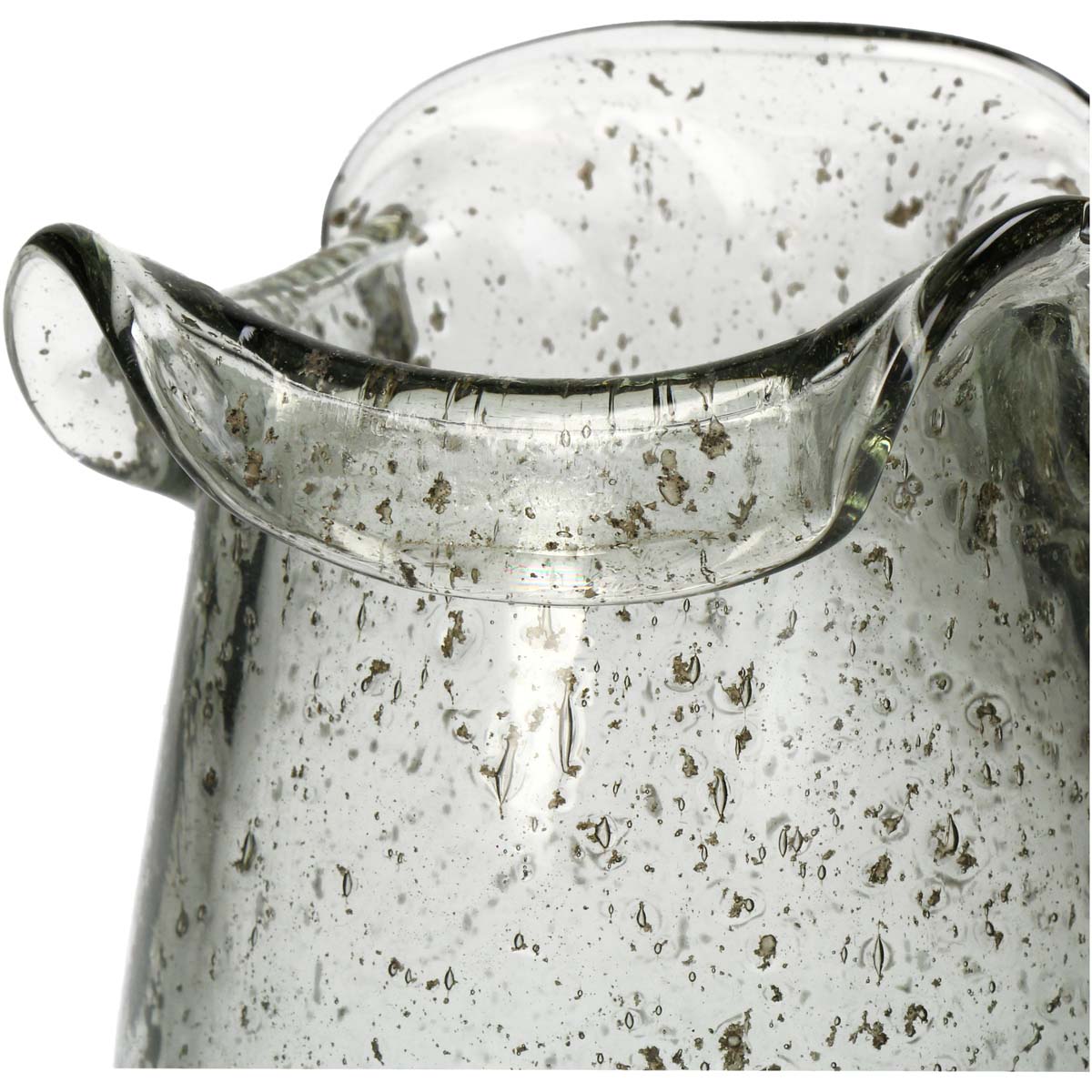 Βάζο Γυάλινο Αντικέ Διάφανο 13x13x17