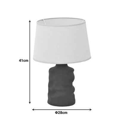 Επιτραπέζιο Φωτιστικό Wabbi Ε27 Κεραμικό σε Μπεζ Απόχρωση Φ28x41