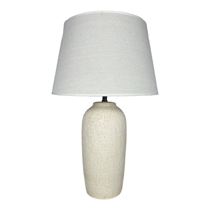 Επιτραπέζιο Φωτιστικό Barout Ε27 Κεραμικό σε Μπεζ Απόχρωση Φ40x62