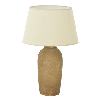 Επιτραπέζιο Φωτιστικό Barout Ε27 Κεραμικό σε Γκρι Antique-Μπεζ Απόχρωση Φ40x62