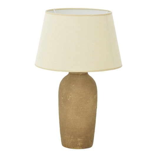 Επιτραπέζιο Φωτιστικό Barout Ε27 Κεραμικό σε Γκρι Antique-Μπεζ Απόχρωση Φ40x62