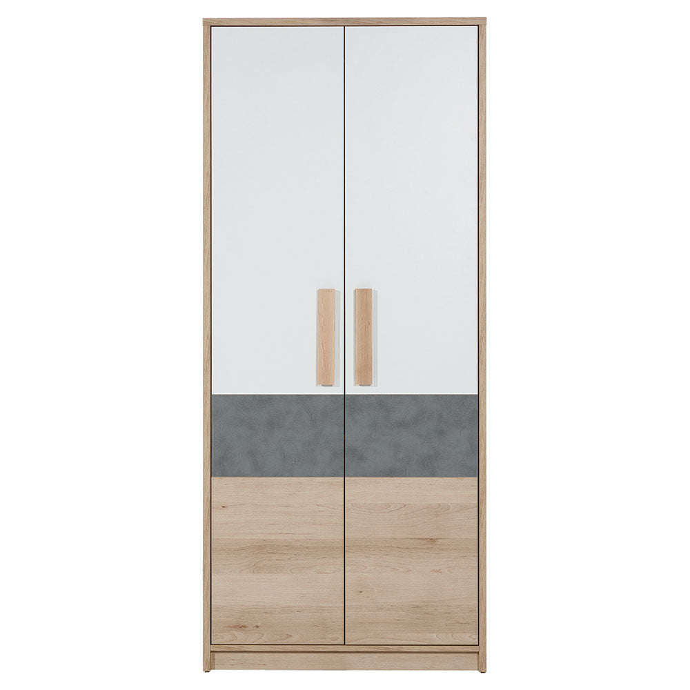 Ντουλάπα Aygo Σονόμα-Λευκό 83.1x53.5x192