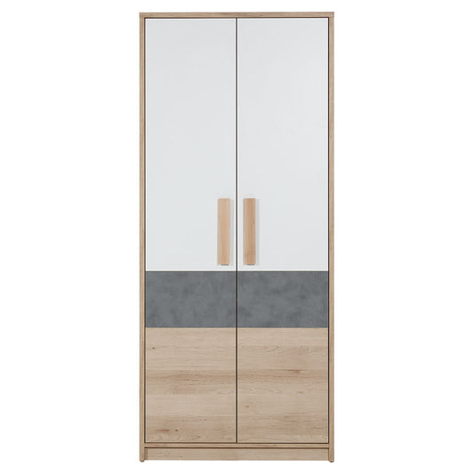 Ντουλάπα Aygo Σονόμα-Λευκό 83.1x53.5x192