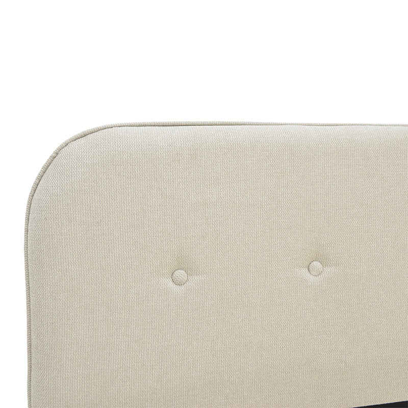 Κρεβάτι Lumilux Ύφασμα σε Μπεζ Απόχρωση 100x200εκ