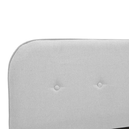 Κρεβάτι Lumilux Ύφασμα σε Γκρι Απόχρωση 100x200εκ