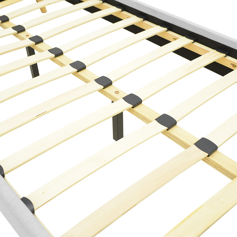 Κρεβάτι Lumilux Ύφασμα σε Γκρι Απόχρωση 100x200εκ