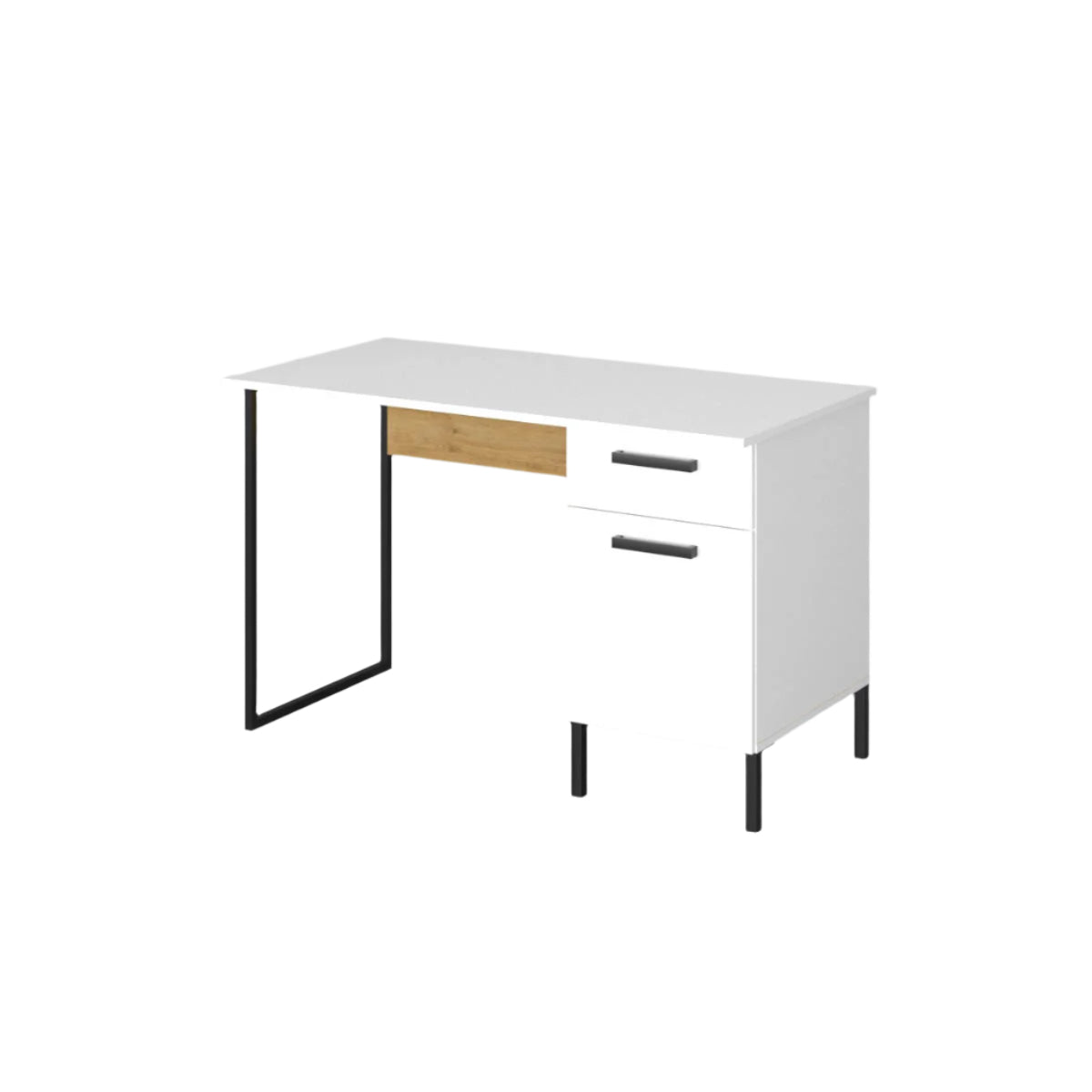 Γραφείο Santes Χρυσό Δρυς Λευκό 120x60x74