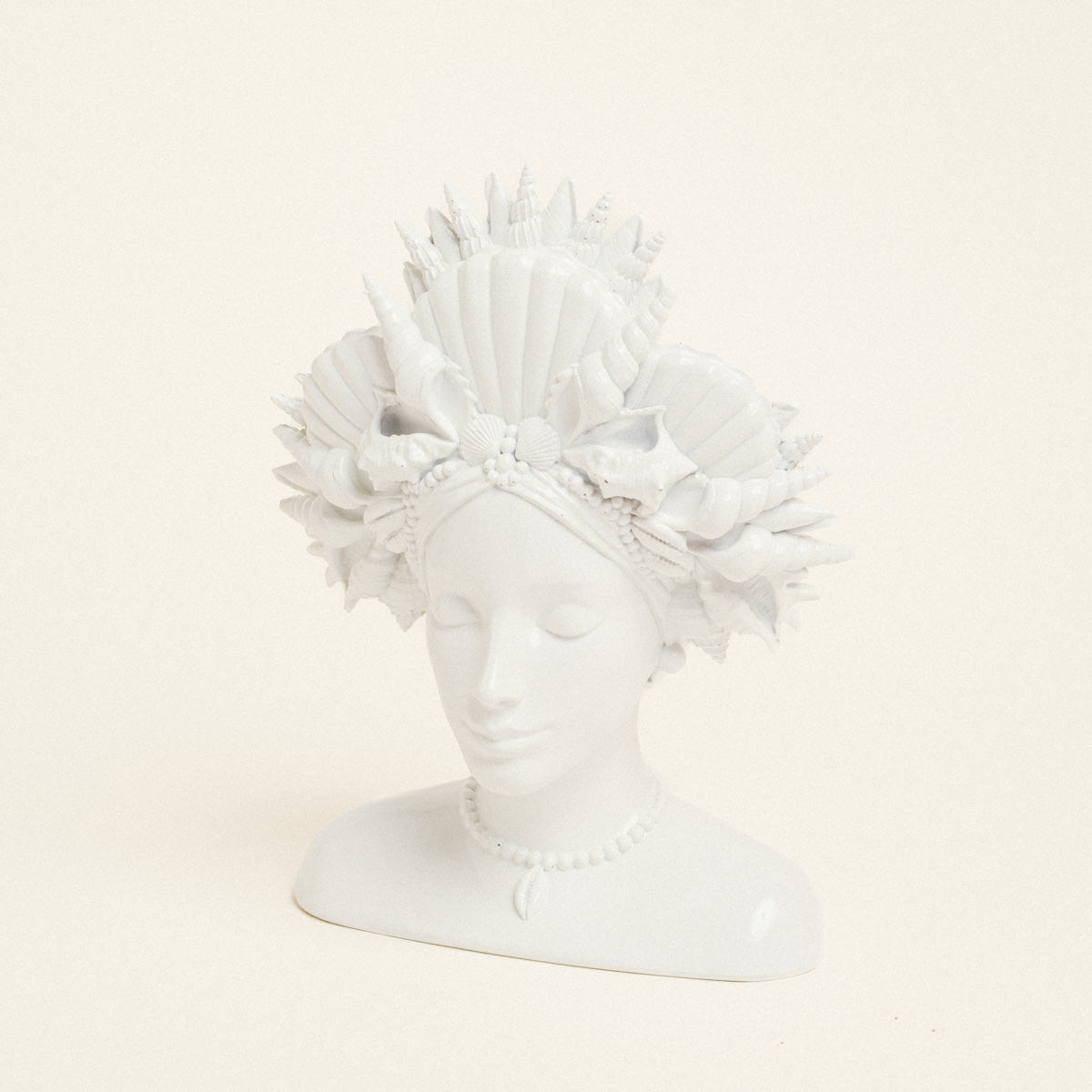 Βάζο Προτομή Λευκό 17x12x23