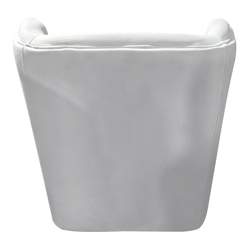 Πολυθρόνα Regalo Βελούδο σε Λευκή Απόχρωση 75x88x85