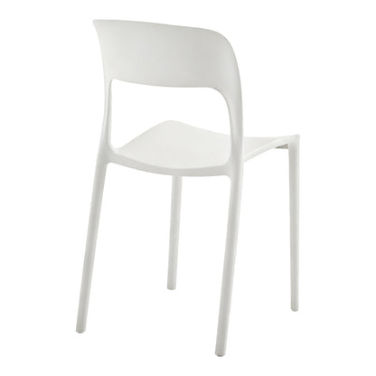Chair Stackable Zanna PP White 40x53x78