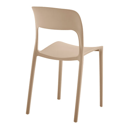 Stackable Chair Zanna PP Cappuccino 40x53x78
