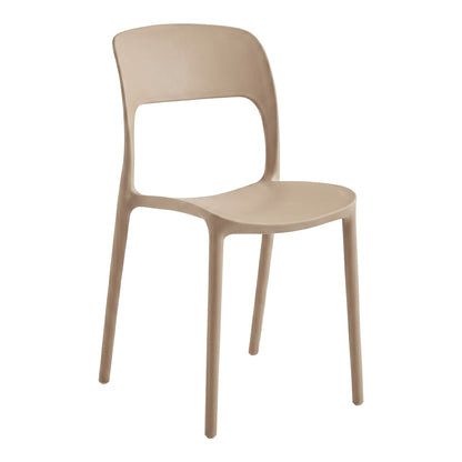 Stackable Chair Zanna PP Cappuccino 40x53x78