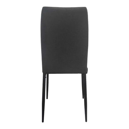 Chair Wedena Fabric Anthracite-Black Metal Legs 46x50x94