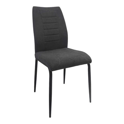 Chair Wedena Fabric Anthracite-Black Metal Legs 46x50x94