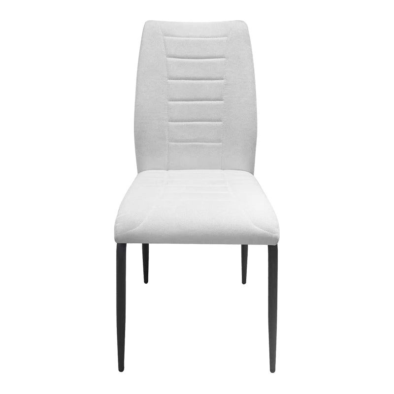 Chair Wedena Fabric Beige-Black Metal Legs 46x50x94