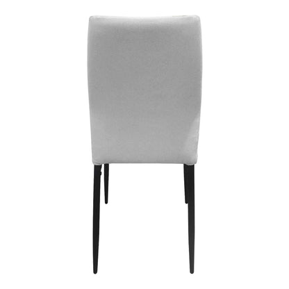 Chair Wedena Fabric Beige-Black Metal Legs 46x50x94