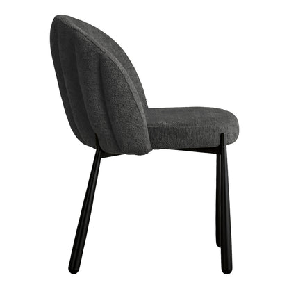 Chair Denna Fabric Anthracite-Black Metal Legs 52x60x85