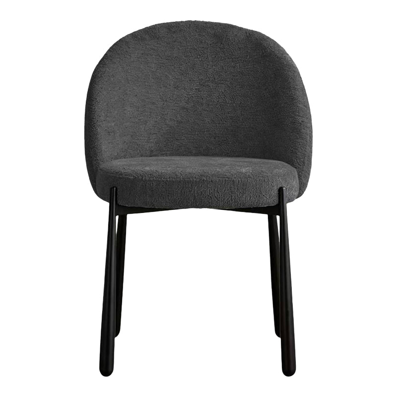 Chair Denna Fabric Anthracite-Black Metal Legs 52x60x85