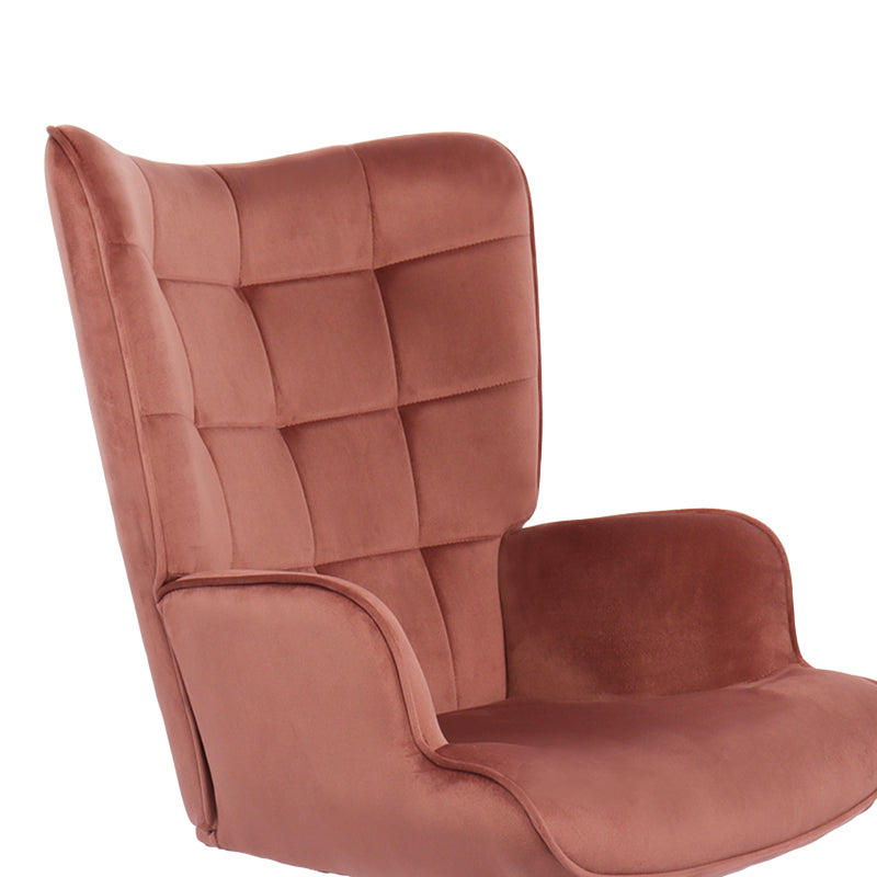 Καρέκλα Γραφείου Διευθυντή Lobima Περιστρεφόμενη Σάπιο Μήλο Βελούδο 71x68x104