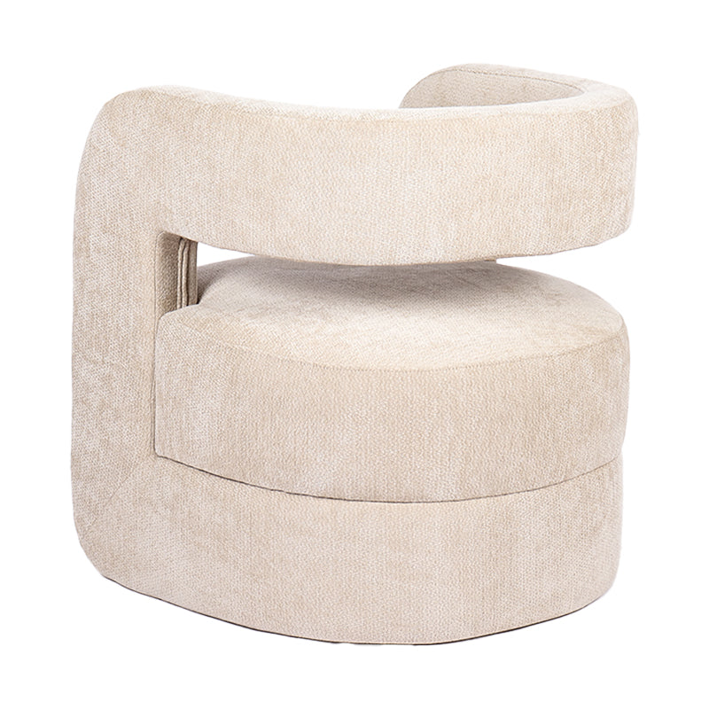 Armchair Coconda Beige Fabric 63x68x71